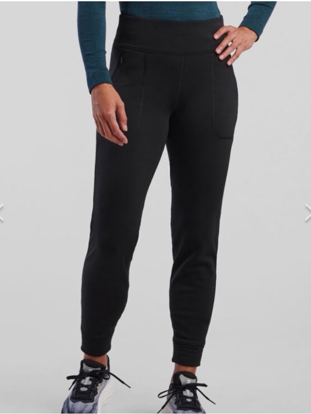 Title Nine Pants Women’s XL Black Fleece Lined Pull On